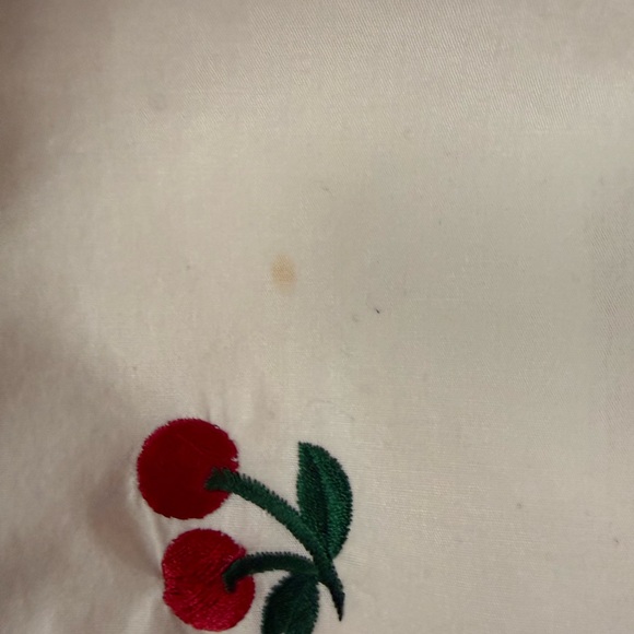 Betsey Johnson Cream Cherry Print Halter Dress - Picture 6 of 6